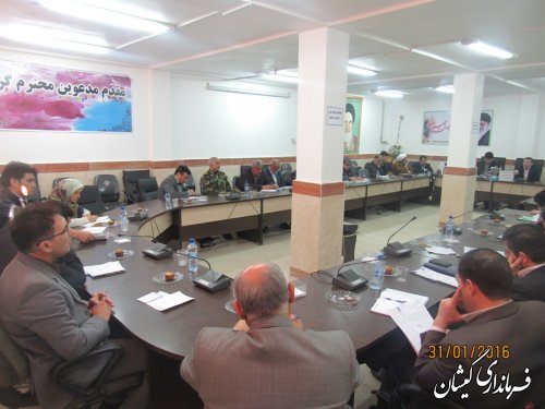 دومین جلسه ستاد دهه مبارک فجر شهرستان گمیشان برگزار شد