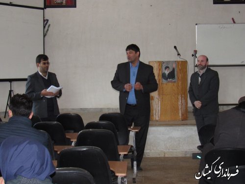 آزمون تخصصی تعیین کاربران انتخابات بخش گلدشت برگزار شد