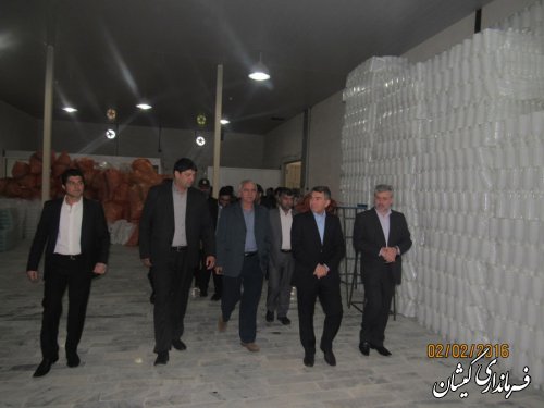 مراسم افتتاح متمرکز پروژه های دهه مبارک فجر شهرستان گمیشان