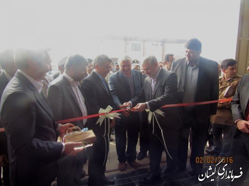 مراسم افتتاح متمرکز پروژه های دهه مبارک فجر شهرستان گمیشان