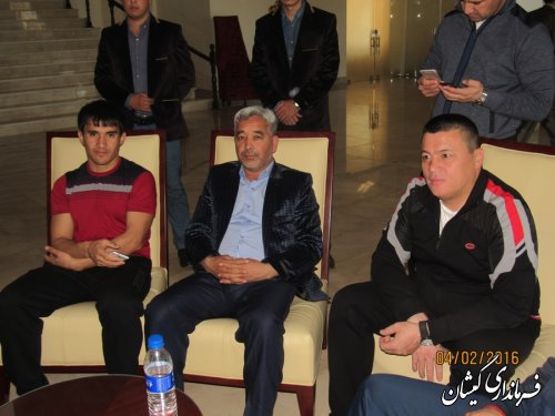 فرماندار گمیشان با شهردار باکو و مسئولین ورزش کشتی کشور آذربایجان و گرجستان دیدار کرد