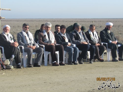 فرماندار گمیشان در صبحگاه مشترک رزمایش گردان های بیت المقدس حضور یافت