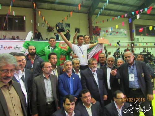 قهرمانان مسابقات بین المللی کشتی سنتی گورش شهرستان گمیشان مشخص شد