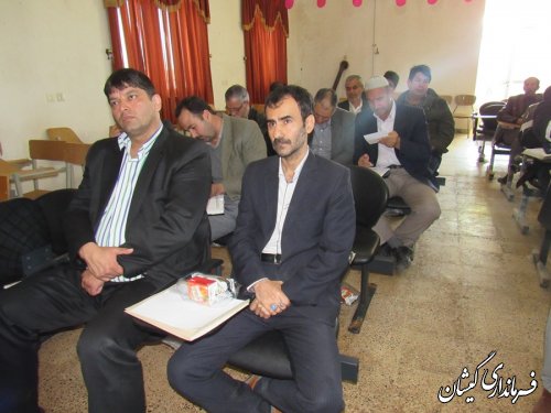 جلسه آموزشی نمایندگان بخشدار حوزه انتخابیه فرعی بخش گلدشت برگزار شد