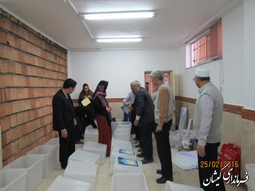 آماده سازی صندوق شعبات اخذ رأی شهرستان گمیشان