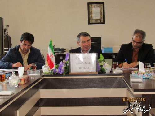جلسه کمیته مصرف آرد ونان شهرستان گمیشان برگزار شد