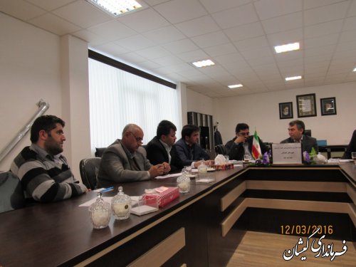 جلسه کارگروه ساماندهی امور گندم، آرد و نان شهرستان گمیشان برگزار شد