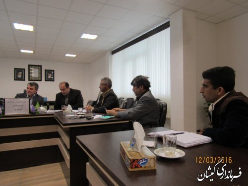 جلسه کارگروه ساماندهی امور گندم، آرد و نان شهرستان گمیشان برگزار شد
