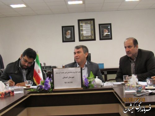 جلسه کارگروه ساماندهی امور گندم، آرد و نان شهرستان گمیشان برگزار شد