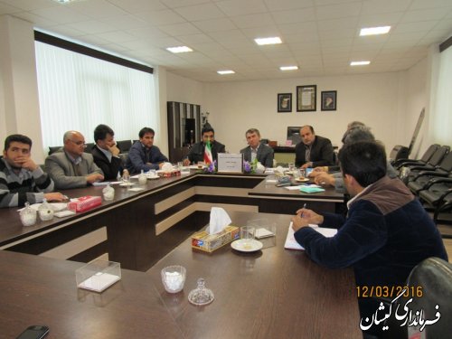 جلسه کارگروه ساماندهی امور گندم، آرد و نان شهرستان گمیشان برگزار شد