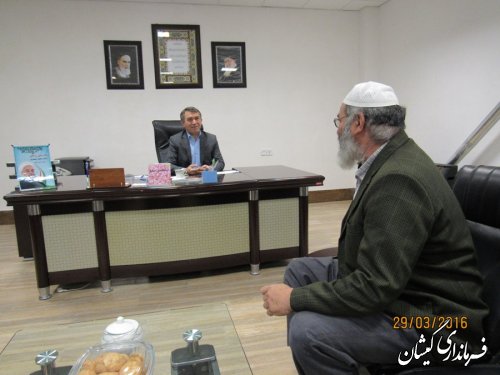 برگزاری اولین برنامه ملاقات عمومی فرماندار گمیشان با مردم شهرستان در سال جدید