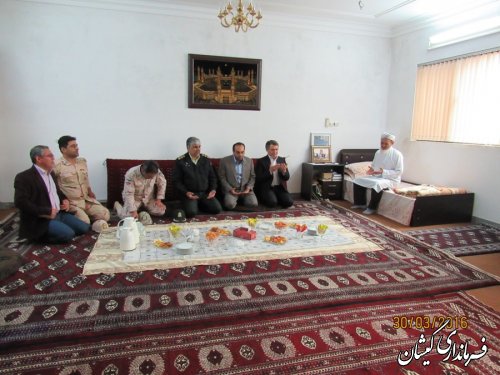 دیدار نوروزی فرماندار و اعضای شورای تامین با امام جمعه شهرستان