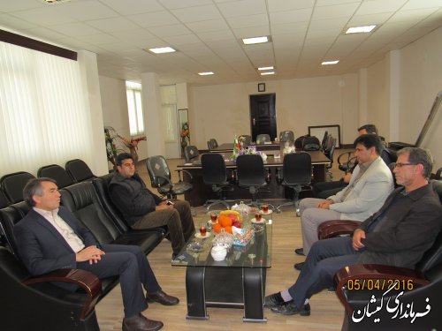 دیدار معاون خبر صدا وسیمای مرکز گلستان با فرماندار گمیشان