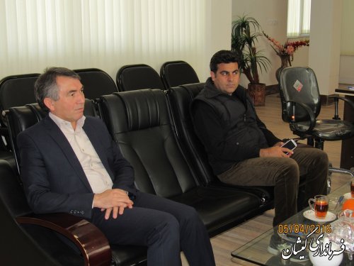 دیدار معاون خبر صدا وسیمای مرکز گلستان با فرماندار گمیشان