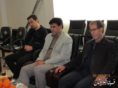 دیدار معاون خبر صدا وسیمای مرکز گلستان با فرماندار گمیشان
