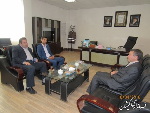 دیدار مدیر کل ستاد اجرایی فرمان حضرت امام(ره) با فرماندار گمیشان