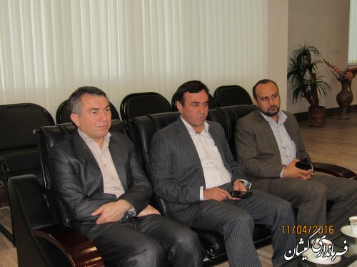 دیدار مدیر عامل شرکت توزیع برق استان با فرماندار گمیشان
