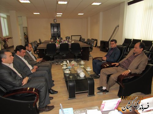 دیدار مدیر عامل شرکت توزیع برق استان با فرماندار گمیشان