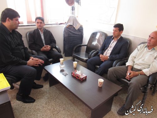 نشست صمیمی بخشدار گلدشت با مسئول اداره ورزش و جوانان سیمین شهر