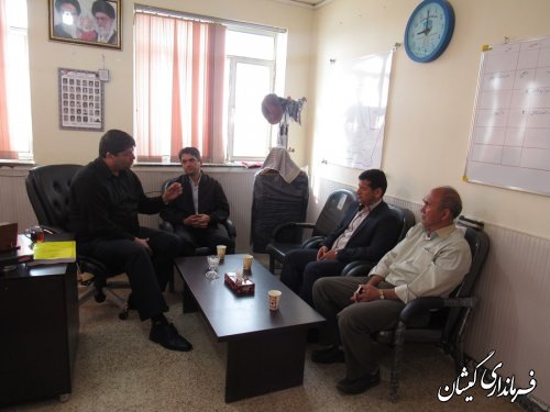 نشست صمیمی بخشدار گلدشت با مسئول اداره ورزش و جوانان سیمین شهر