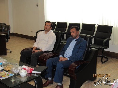 دیدار مدیر و کارکنان بنیاد مسکن انقلاب اسلامی شهرستان با فرماندار گمیشان