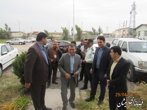 فرماندار گمیشان از ستاد انتخابات بخش گلدشت بازدید کرد
