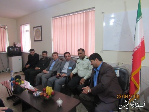 فرماندار گمیشان از ستاد انتخابات بخش گلدشت بازدید کرد