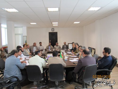 جلسه برداشت محصولات کشاورزی شهرستان گمیشان برگزار شد