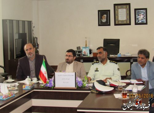 جلسه برداشت محصولات کشاورزی شهرستان گمیشان برگزار شد