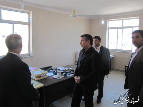 بازدید فرماندار گمیشان از آماده سازی ساختمان استقرار دامپزشکی شهرستان
