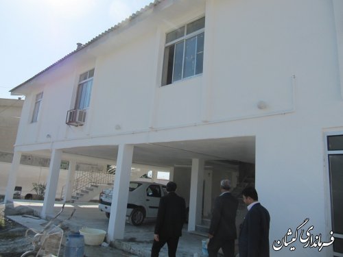 بازدید فرماندار گمیشان از آماده سازی ساختمان استقرار دامپزشکی شهرستان