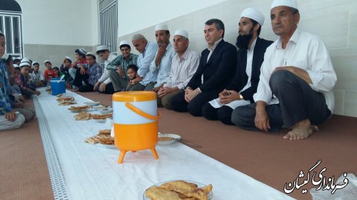 حضور فرماندار گمیشان در ضیافت افطار روزه داران گمیش تپه