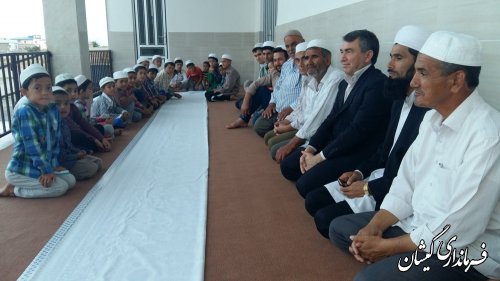 حضور فرماندار گمیشان در ضیافت افطار روزه داران گمیش تپه