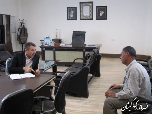 برگزاری ملاقات عمومی فرماندار گمیشان با مردم شهرستان