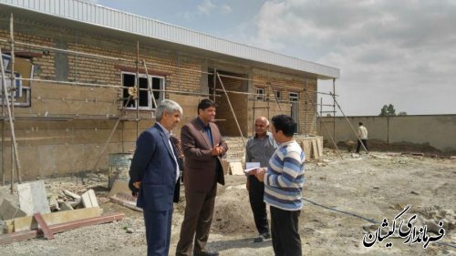 بازدید بخشدار گلدشت از محل احداث درمانگاه تخصصی سیمین شهر