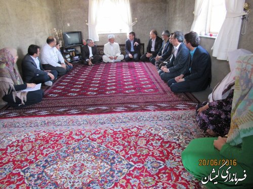 دیدار با خانواده های تحت پوشش کمیته امداد امام خمینی(ره) شهرستان گمیشان