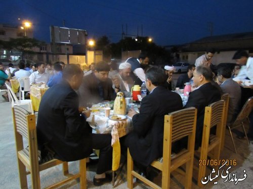 ضیافت افطاری ویژه کارکنان مديريت توزيع نيروي برق گميشان