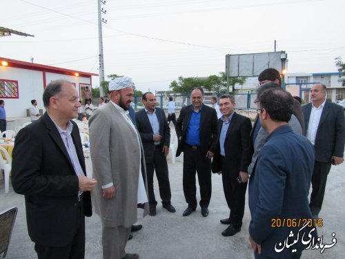 ضیافت افطاری ویژه کارکنان مديريت توزيع نيروي برق گميشان