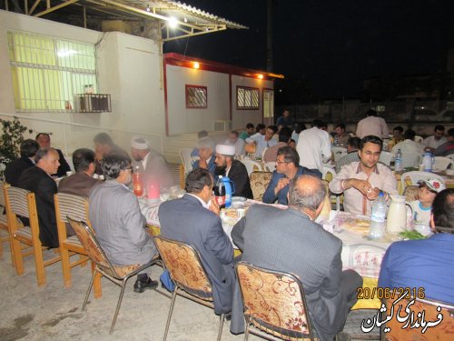 ضیافت افطاری ویژه کارکنان مديريت توزيع نيروي برق گميشان