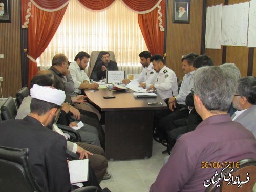 جلسه شورای ترافیک شهرستان گمیشان برگزار شد
