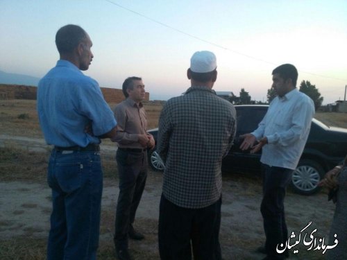 فرماندار گمیشان از روستای قرنجیک خواجه خان بازدید کرد