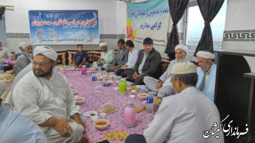 حضور بخشدار گلدشت در مراسم افطاری ایتام