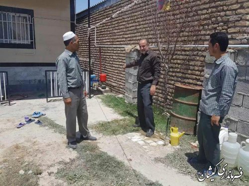 بخشدار مرکزی شهرستان وضعیت آب شرب روستاها را بررسی کرد