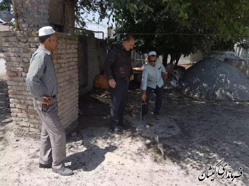 بخشدار مرکزی شهرستان وضعیت آب شرب روستاها را بررسی کرد
