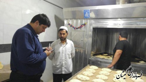 بازدید سرزده بخشدار گلدشت از نانوایی های سطح بخش