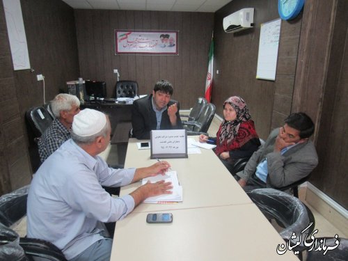 جلسه هیئت مدیره شرکت تعاونی دهیاران بخش گلدشت برگزار شد
