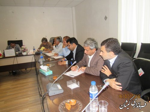 جلسه کمیسیون مبارزه با قاچاق کالا و ارز شهرستان گمیشان برگزار شد