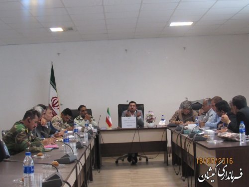 جلسه کمیسیون مبارزه با قاچاق کالا و ارز شهرستان گمیشان برگزار شد