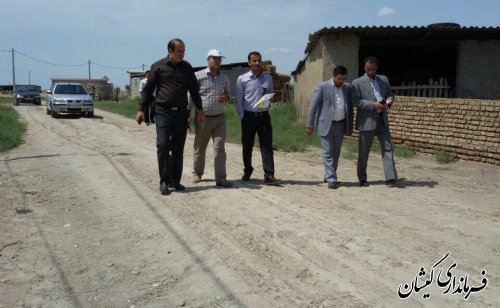 بازدید معاون فرماندار گمیشان از روستاهای بخش مرکزی