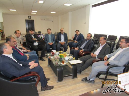 دیدار مدیر کل تعاون، کار ورفاه اجتماعی استان با فرماندار گمیشان